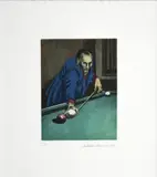 Saturnino Ramírez, Sin título, 1986, Punta seca y aguafuerte sobre papel. Ejemplar 47 de 50