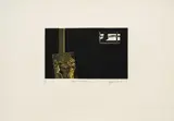 Umberto Giangrandi, Espacio erótico, 1972, Aguafuerte sobre papel. Ejemplar prueba de artista