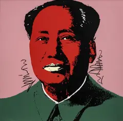 Mao by Andy Warhol, 1972, screenprint in colors on Beckett High White, sold Oct 2025