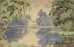 [Río Tropical] by Sergio Trujillo Magnenat, Acuarela sobre papel, sold May 2025