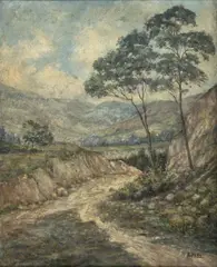 [Paisaje rural] by Eugenio Peña, Óleo sobre madera, sold May 2025