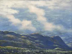 [Paisaje] by Gonzalo Ariza, ca. 1950, Óleo sobre lienzo, sold May 2025