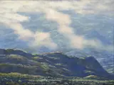 Gonzalo Ariza, [Paisaje], ca. 1950, Óleo sobre lienzo