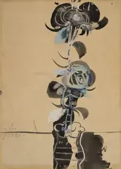 [Flores] by Alejandro Obregón, década de 1960, Mixta sobre papel, sold May 2025