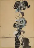 Alejandro Obregón, [Flores], década de 1960, Mixta sobre papel