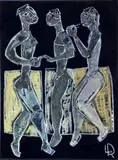 Leopoldo Richter, [Figuras humanas], Cerámica esmaltada