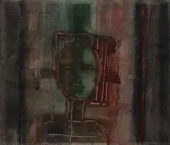 Guillermo Wiedemann, Sin título, 1958, Acuarela sobre papel.