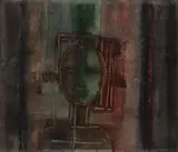 Guillermo Wiedemann, Sin título, 1958, Acuarela sobre papel.