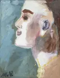 Mi hija by María de los Ángeles Villa, Óleo sobre lienzo, sold May 2025