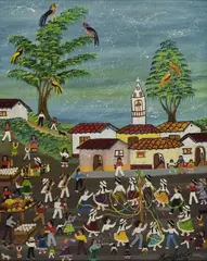 (Los pinos), sin tìtulo by Leonor Alarcón, Óleo sobre lienzo, sold May 2025