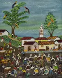 Leonor Alarcón, (Los pinos), sin tìtulo, Óleo sobre lienzo