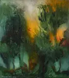 María Thereza Negreiros, Sin título, 1990, Óleo sobre lienzo