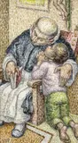 Luis Alberto Acuña Tapias, Primera confesión, 1983, Óleo sobre madera