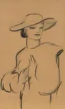 Carolina Cárdenas Núñez, Sin título, ca. 1932-36, Tinta sobre papel