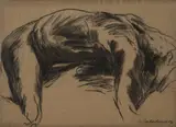 Luis Caballero, Sin título, 1983, Carboncillo sobre papel