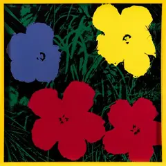 Flores by Andy Warhol, 1980, Serigrafía sobre papel, sold Apr 2025