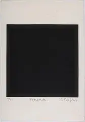 Carlos Rojas, Presencia, Serigrafìa sobre papel. Ejemplar V de VI