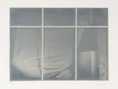 Oscar Muñoz, Sin título de la carpeta Unidad, 1984, Litografía sobre papel. Ejemplar 12 de 120