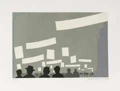Ever Astudillo, Sin título de la carpeta Unidad, 1984, Litografía sobre papel. Ejemplar 12 de 120