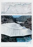 Christo, Over The River, 1999, Impresión offset sobre papel