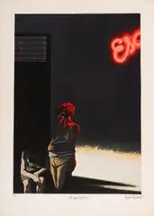 Oscar Muñoz, Del bar escocés, 1970, Serigrafía sobre papel. Ejemplar prueba de artista