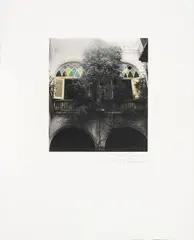Fernell Franco, Sin título, Fotografía vintage intervenida por el artista adherida sobre papel