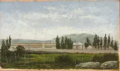 [Paisaje] by Roberto Páramo, Óleo sobre cartón, sold Nov 2024
