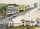 Marco Tulio, Visita del Papa, [1968], Óleo sobre lienzo