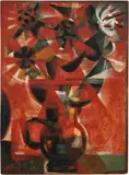 Fernando Botero, [Jarrón con flores]