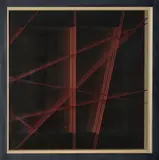 Máximo Flórez López, Acto reflejo, 2006, Madera, vidrio - espejo e hilos