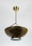Lámpara de techo, Bronce y vidrio, Bronce y vidrio