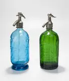Botellas para soda, Vidrio y metal, Vidrio y metal