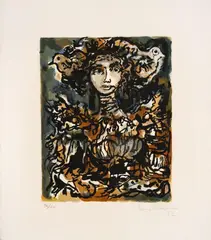 Sin título by René Portocarrero, 1982, Serigrafía sobre papel, Ejemplar 96 de 100, sold Sep 2024