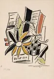 Fernand Léger, Chevreuse Août, 1951, Serigrafía sobre papel. Ejemplar 111 de 200