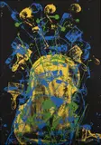 Arman, Melodía para cuerdas 3, 1990, Serigrafía sobre papel. Ejemplar Épreuve d'artiste 2 de 25. Edición total de 120