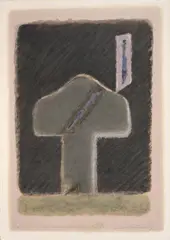 Manuel Hernandez, Sin título, 1981, Serigrafía sobre papel. Ejemplar Prueba de artista