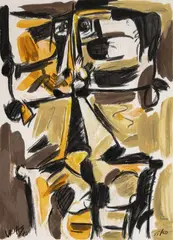 Oswaldo Vigas, Sin título, 1978, Litografía sobre papel. Ejemplar 15 de 50