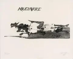 Alejandro Obregón, Aquelarre, 1976, Aguafuerte sobre papel. Ejemplar 35 de 75