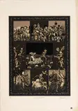 Pedro Alcántara, Danza de la muerte, 1976, Serigrafía sobre papel. Ejemplar 73 de 100