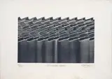 Bernardo Salcedo, Aserrando el agua, 1983, Aguafuerte sobre papel, Ejemplar 30 de 35