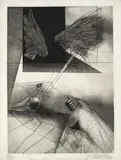 David Manzur, Sin título, 1989, Punta seca y aguafuerte sobre papel. Ejemplar Prueba de artista