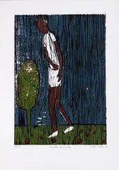 Semilla de coca by Wilson Díaz, 2015, Xilografía sobre papel. Ejemplar 4 de 12, sold Sep 2024