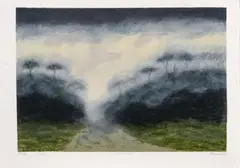 Antonio Barrera, Amanecer, 1980, Serigrafía sobre papel. Ejemplar XIV de XX
