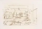 Santiago Cárdenas, El Taller, 1980, Litografía sobre papel, Ejemplar 5 de 25