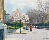 Julian Barrow, St. Leonard's Terrace, oil on canvas