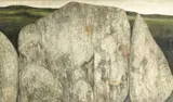Jonas Plosky, The Monumental Rock, oil on board 107cm by