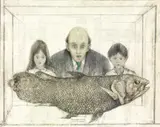 Jonas Plosky, The Coelacanth, oil on board