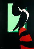 Amleto Dalla Costa, By The Window, oil on canvas 68cm by 48cm