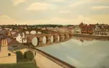 J. Edgar, View Of Dumfries, oil on canvas 97 cm by 150 cm