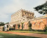 Gabriele Carelli, A View Of Cliveden House From The South, 1891, watercolour & pencil